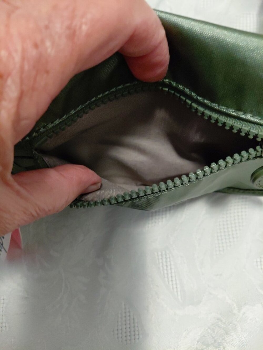 Kipling Sabian Mini Crossbody Bag Connect Metallic Green NWT - Picture 4 of 7